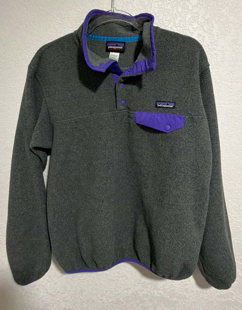 Patagonia Synchilla Snap-T Pullover Size M Gray Fleece Sweater